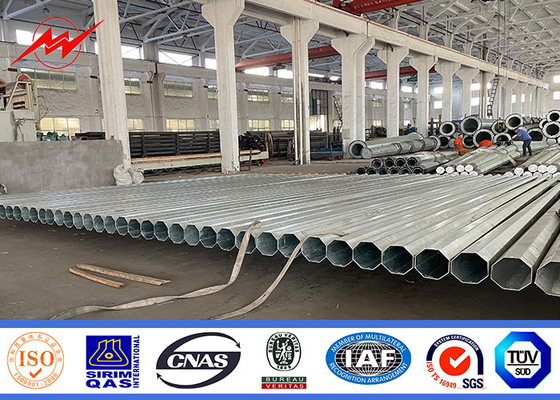 35FT Steel Power Pole dengan ketahanan terhadap kondisi buruk dan dimensi yang akurat