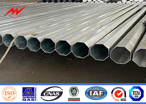 ASTM A 123 Steel Pole 10m 11.8m 13m 14m 20m 5-50KN Untuk konstruksi