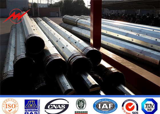 Bitumen Power Transmission Pole Baja listrik 69KV GR50 30m/S