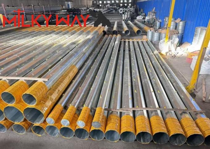 27.5m 32m Tiang baja galvanis Pilihan yang disukai untuk struktur yang kokoh dan tahan korosi yang tahan korosi 0