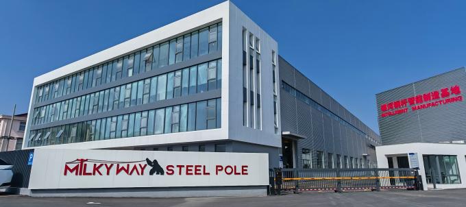 8m 9m Hot Dip Pole Baja Galvanis Untuk Tiang Pencahayaan Jalan untuk Afrika 0